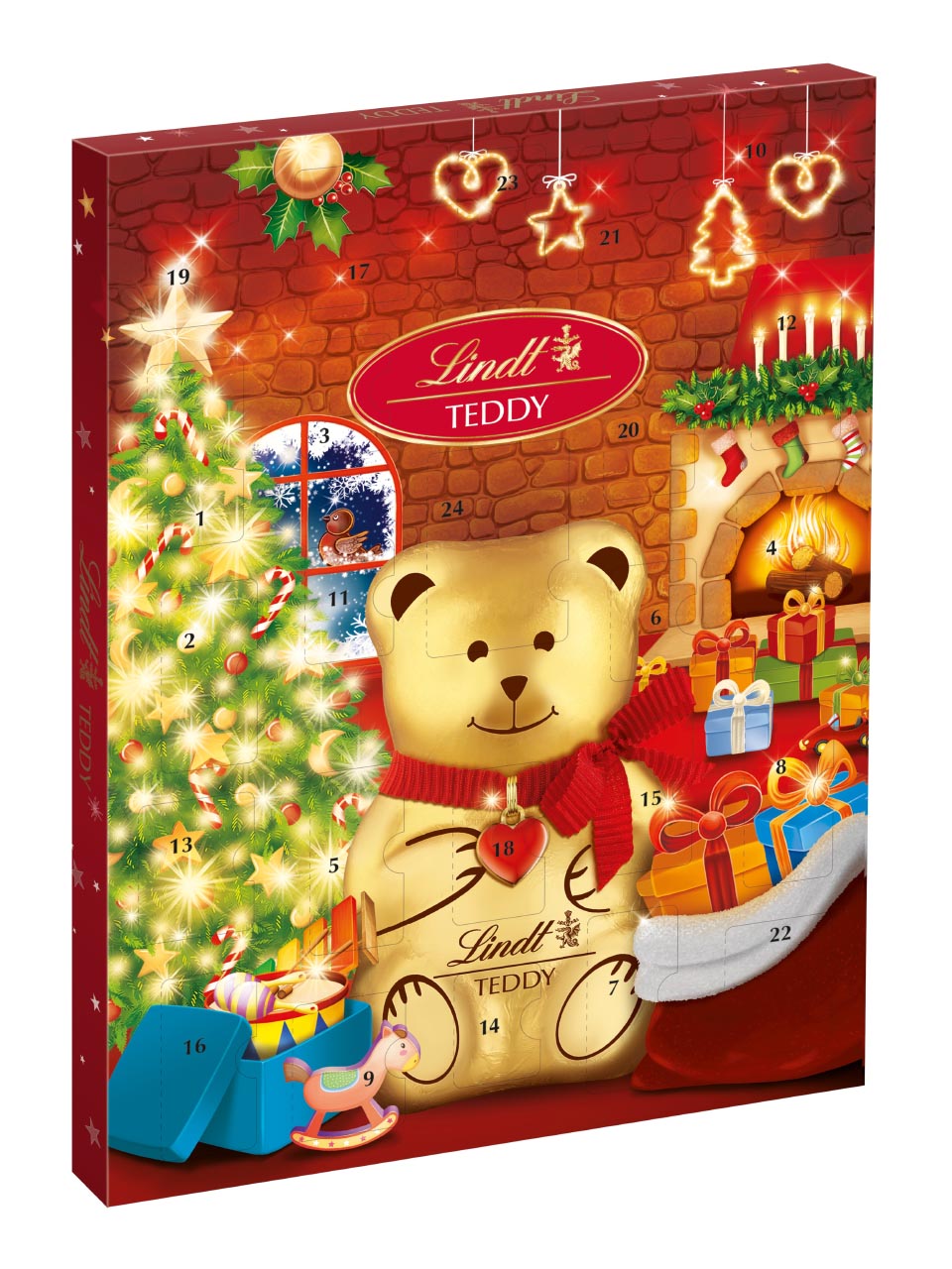 Lindt TEDDY Advent Calendar 170g Airportretail.no