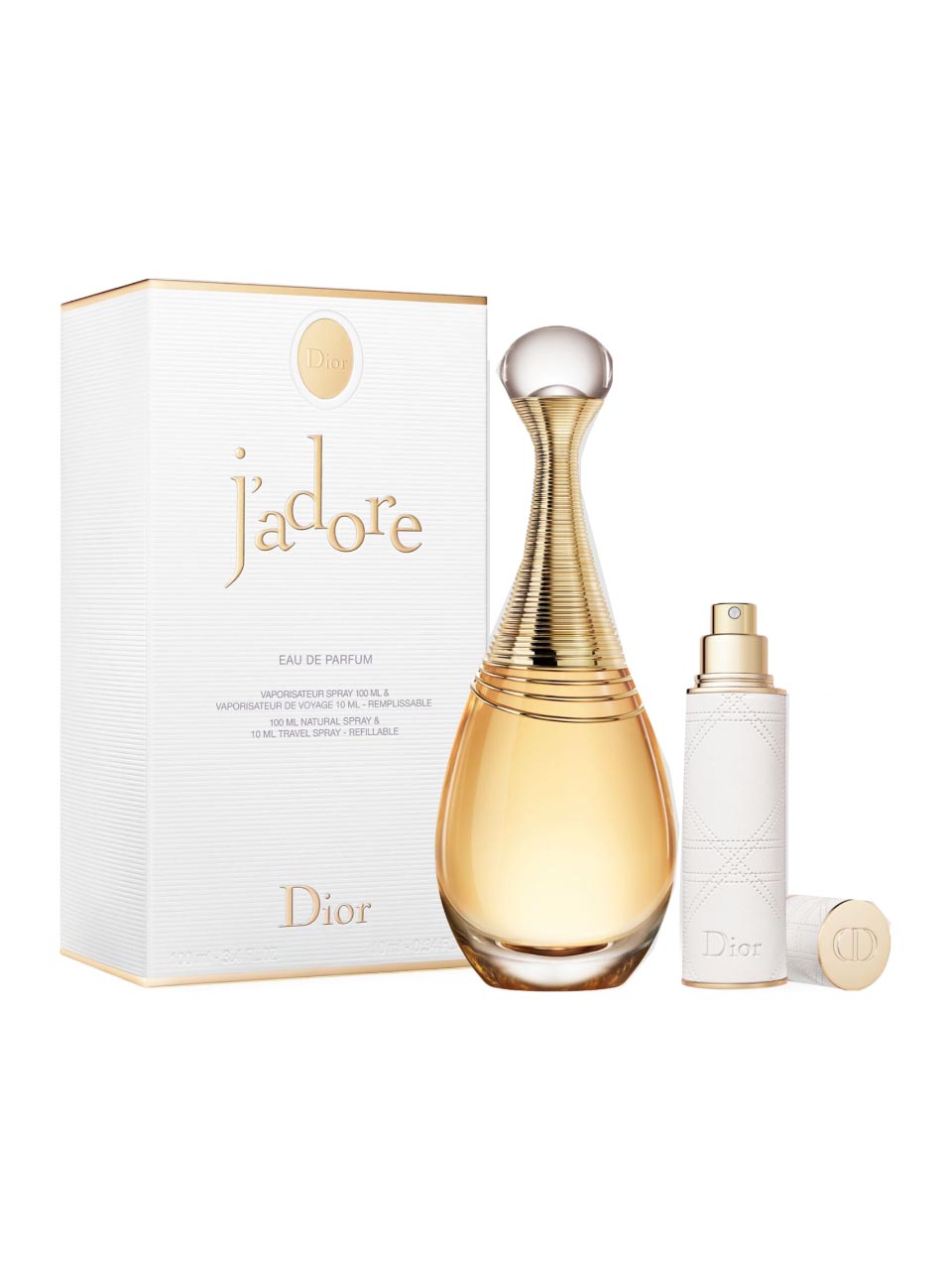 Dior J'Adore Set/EdP 100 ml + Travel Spray 10 ml | Airportretail.no