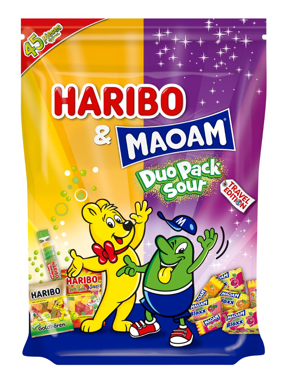 Haribo & Moam Duo Pack Sour 653g null - onesize - 1