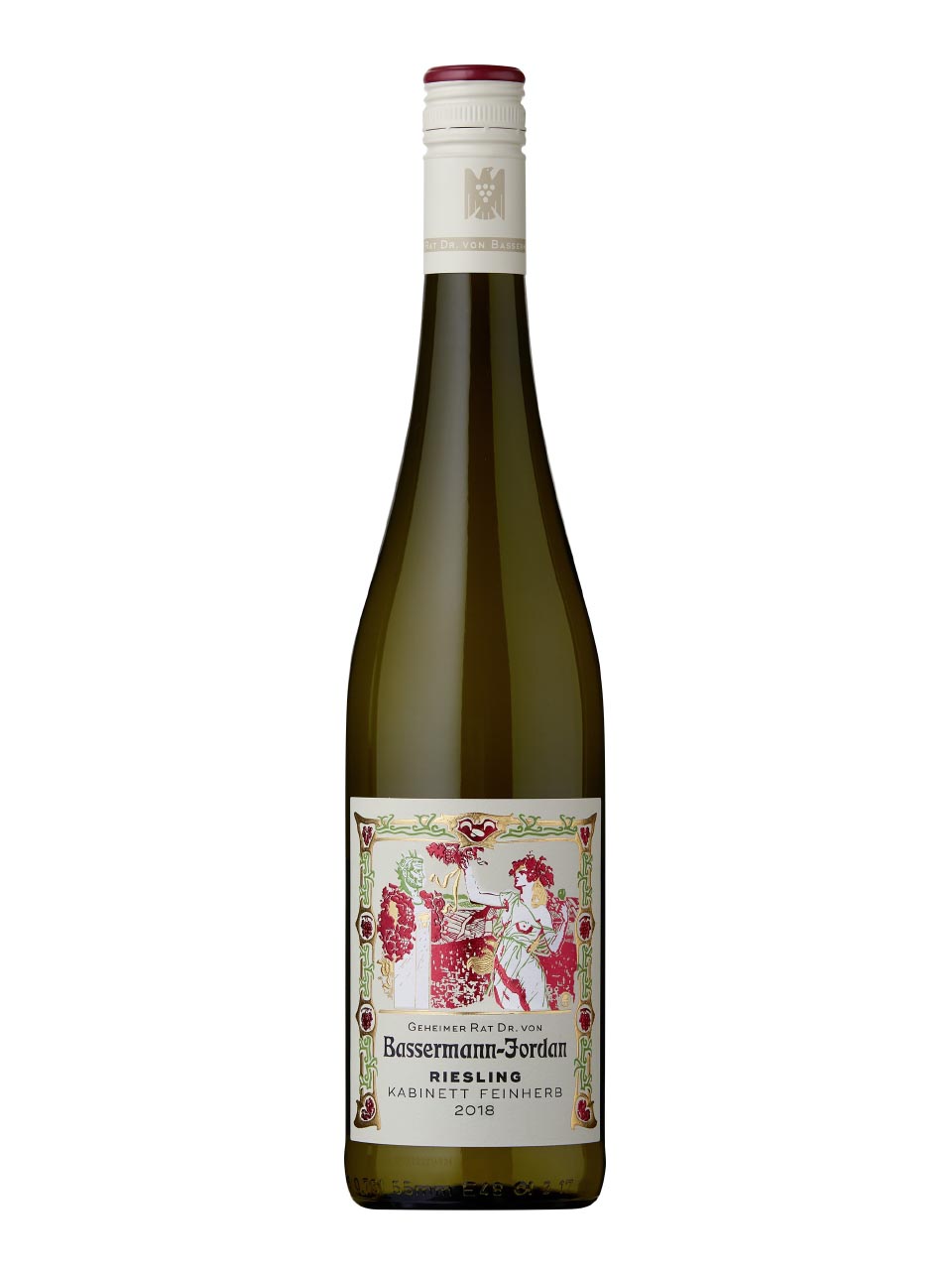 Bassermann-Jordan, Riesling, Kabinett, Pfalz, semi-sweet, white, (srew cap), 0.75L null - onesize - 1