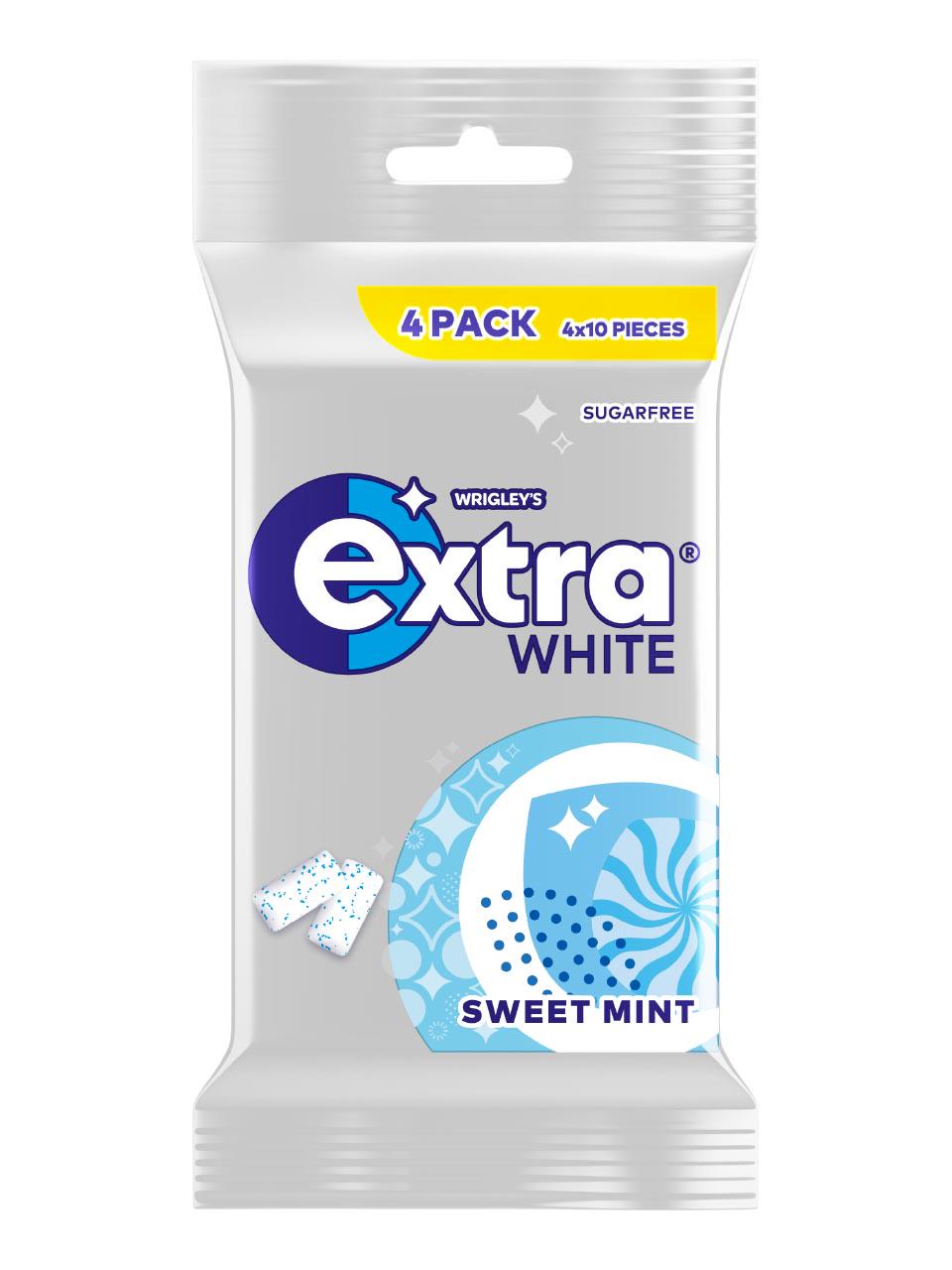 Wrigley's - Extra White Sweet Mint Sugarfree 4-pack 56 g null - onesize - 1